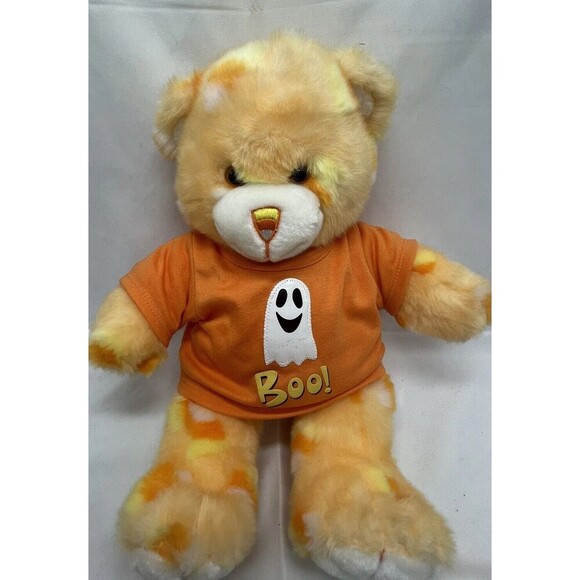 Build a Bear Halloween Orange Candy Corn Bear Plush W Clothe BABW 2005 Retired - Picture 6 of 16